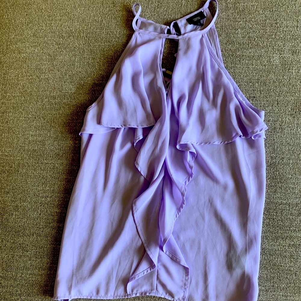 Lavender flowy tank top, Mossimo, size medium